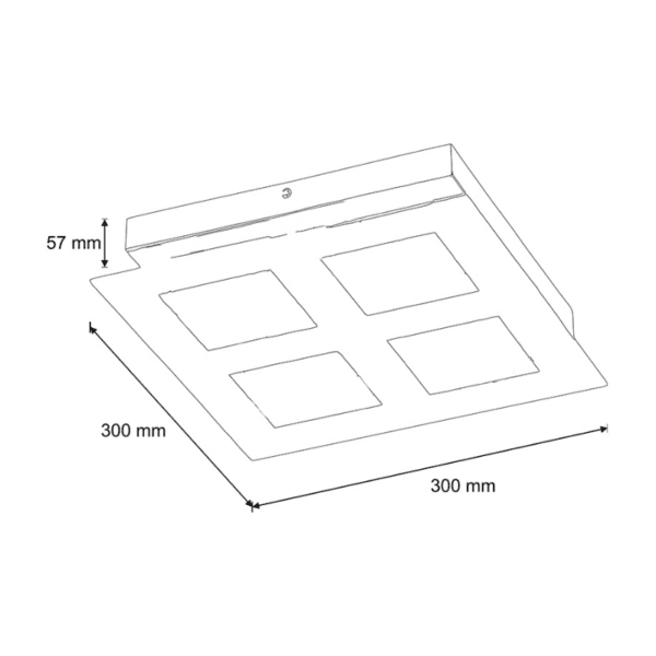 PLAFONNIER LED DORE de 16W – Image 2