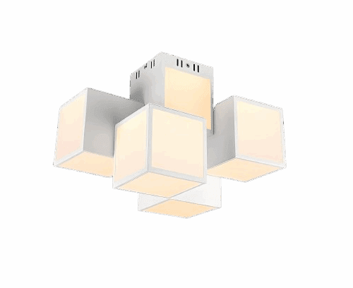 PLafonnier cubic blanc